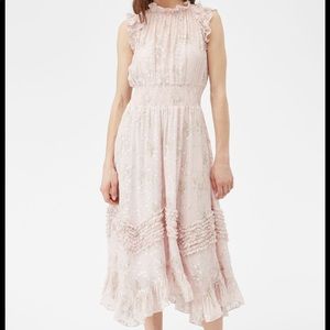 Rebecca Taylor Painted Daffodil Smocked Dress